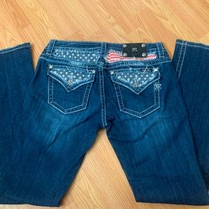 Miss Me Jeans size 29 American Flag Distressed